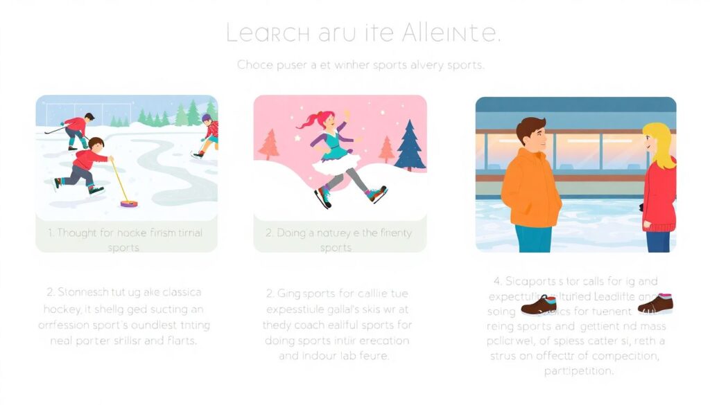 Зимние виды спорта для детей в Карелии: лыжи, хоккей, фигурное катание и безопасные тренировки на морозе - иллюстрация