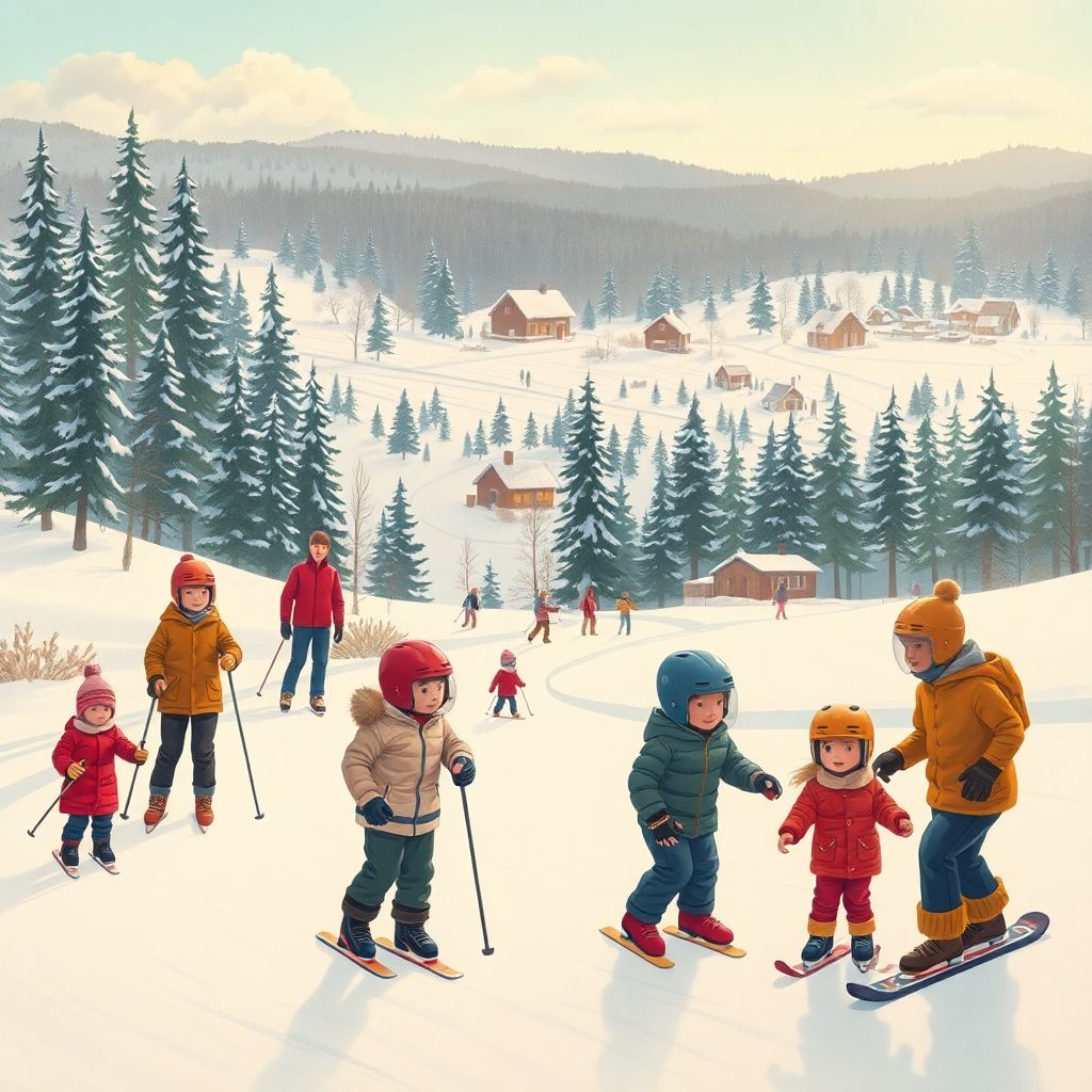 Зимние виды спорта для детей в Карелии: как безопасно начать лыжи, хоккей, сноуборд