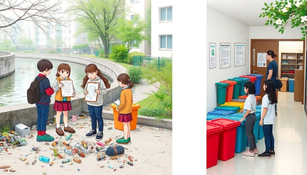 Юные экологи Карелии: школьные проекты по раздельному сбору отходов и очистке берегов - иллюстрация