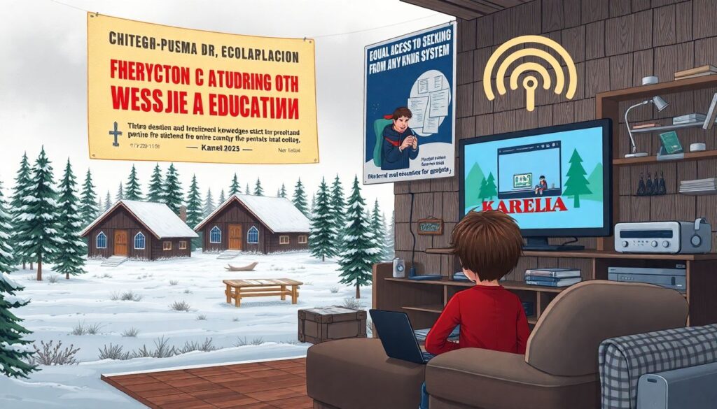 Онлайн-обучение в Карелии: помогает ли оно детям в удалённых поселках и с какими проблемами они сталкиваются - иллюстрация