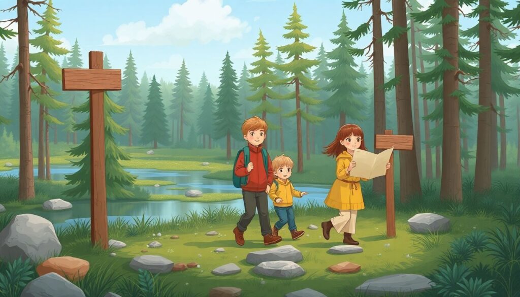 Детско-родительские экологические акции в Карелии: уборка берегов, посадка деревьев и экотропы - иллюстрация