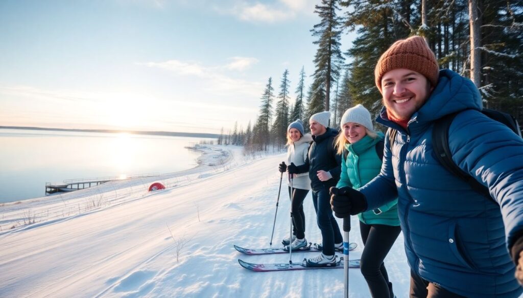 Семейный спорт в Карелии: как родители и дети вместе осваивают лыжи, бег, туристические походы и водные виды спорта - иллюстрация